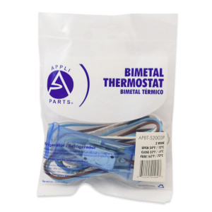 Appli Parts APBT-S2003F Bimetal Thermostat Asian Type 3 Wire Open 54F and Close 23F Fuse 162F White / Brown / Blue, Model Reference BIM-2003 / Thermodisc Appli Parts APBT-S2003F Bimetal Thermostat Asian Type 3 Wire Open 54F and Close 23F Fuse 162F White / Brown / Blue, Model Reference BIM-2003 / Thermodisc