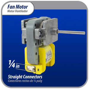 Appli Parts APFM-01W 8 W Fan Motor, 115 V, 50/60 Hz, 0.15 A, 3000 rpm, CCW rotation, for Refrigerator Evaporator replacement for original part numbers NUV-01W, RE-01WQSZE and others