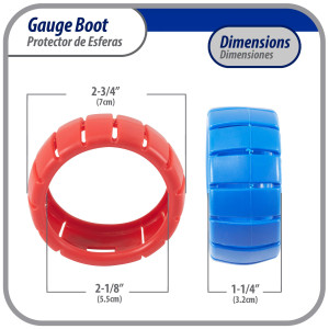 Appli Parts APMG-GBK Protectores Azul y Rojo 2.5 pulg para manom Alta y Baja presion Appli Parts APMG-GBK Protectores Azul y Rojo 2.5 pulg para manom Alta y Baja presion