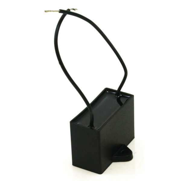 Appli Parts Fan Capacitor mfd (microfarads) uf 250 VAC with Wire  Terminal Connections compatible with any brand with same capacitance  1-7/8in Width 7/8in Depth 1-3/8in Height CAP-8-250-2C
