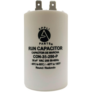 Appli Parts Condensador Capacitor de Marcha 35 Mfd uF (microfaradios) 250VAC CBB60 Cuerpo plastico para bombas de agua y otras aplicaciones Redondo UL E476928 8.5 cm Alto 4 cm Ancho CON-15-250-P Appli Parts Condensador Capacitor de Marcha 35 Mfd uF (microfaradios) 250VAC CBB60 Cuerpo plastico para bombas de agua y otras aplicaciones Redondo UL E476928 8.5 cm Alto 4 cm Ancho CON-15-250-P