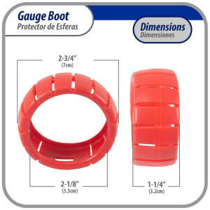 Appli Parts APMG-GBR Protector Rojo 2.5 pulg para Esferas de Manometro Alta presion, para Manom de Refrigeracion y Aire Acondicionado Appli Parts APMG-GBR Protector Rojo 2.5 pulg para Esferas de Manometro Alta presion, para Manom de Refrigeracion y Aire Acondicionado
