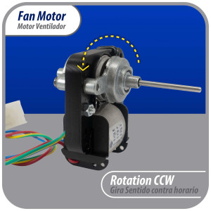 Appli Parts APFM-240369701AP Freezer Fan Motor replacement 6 W, 110 V, 60 Hz, 0.05 A, 3000 rpm, CCW rotation, replaces freezer motor fan numbers 240369701, 5303918549, 1637660, 240315801, 240315802 and others