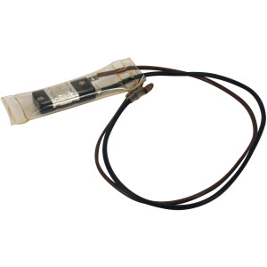 Appli Parts APBT-S2013 Bimetal Termico Tipo Asiatico 2 Cables Abre 13 C y Cierra 0 C, con cables Marron y Negro, Remplaza BIM-2013 Termodisco