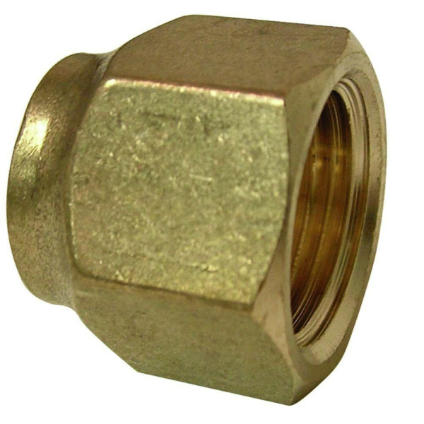 Appli Parts APFN-14 1/4 in Flare short brass flared fittings for use with  copper, brass, aluminum, or steel tubing in gas line plumbing and hvac  applications