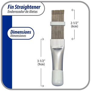 Appli Parts APT-FS352 peine metalico enderezador de aletas para evaporador condensador y radiador aumenta el flujo de aire y mejora el rendimiento del equipo 