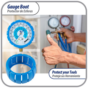 Appli Parts APMG-GBB 2.5 in Blue Protective Gauge Boot for Manifold Gauge Low pressure Appli Parts APMG-GBB 2.5 in Blue Protective Gauge Boot for Manifold Gauge Low pressure