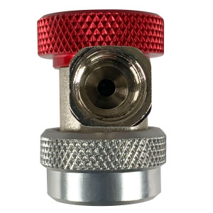 Appli Parts APQC-134H Quick Coupler R-134a High for Automotive Air Conditioning Charging and Service Red 1/4 in Bronze Adapter Appli Parts APQC-134H Quick Coupler R-134a High for Automotive Air Conditioning Charging and Service Red 1/4 in Bronze Adapter