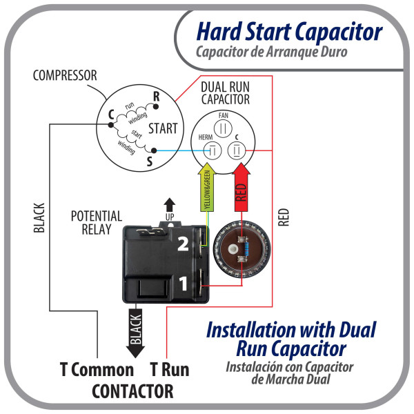 Supco Hard Start Kit, Rco810, Black