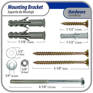 Appli Parts Window air conditioner bracket for Units Up To 85 lbs heavy duty powder coated finish mount for extra durability with installation hardware included and  mounting parts APAB-2038