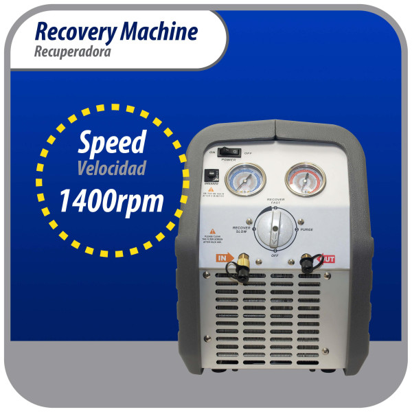 portable refrigerant recovery machine