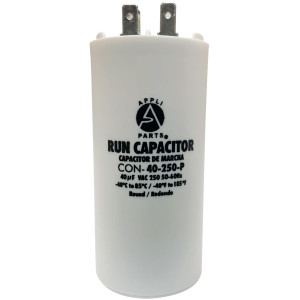 Appli Parts Condensador Capacitor de Marcha 40 Mfd uF (microfaradios) 250VAC CBB60 Cuerpo plastico para bombas de agua y otras aplicaciones Redondo UL E476928 10.8 cm Alto 4.5 cm Ancho CON-40-250-P Appli Parts Condensador Capacitor de Marcha 40 Mfd uF (microfaradios) 250VAC CBB60 Cuerpo plastico para bombas de agua y otras aplicaciones Redondo UL E476928 10.8 cm Alto 4.5 cm Ancho CON-40-250-P