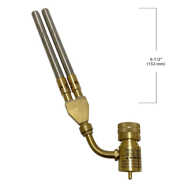 Appli Parts APHT-1D2 Soplete Boquilla de Soldar, Antorcha, Lampara doble  para usar con Propano o Mapp para usos en plomeria electricidad  refrigeracion aire acondicionado y mas