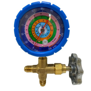 Appli Parts APMG-A3L Manometro Sencillo Baja presion R134/R22/R404/R410 analogo con escala de temperatura en Fahrenheit y conexiones de 1/4 de pulg Appli Parts APMG-A3L Manometro Sencillo Baja presion R134/R22/R404/R410 analogo con escala de temperatura en Fahrenheit y conexiones de 1/4 de pulg