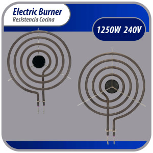 Appli Parts WB30X253 Surface Burner Heating Element 4 Turns, 8 in, 240V, Compatible General Electric SP21YA, WB30K10003, 404072, SU202, SP21YA, TS4W8221, Y04000035, WB30T10071, 5304431015, 5303015715