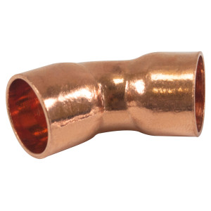 Appli Parts AP-C01245 1/2 in 45 Degree Elbow Short turn Copper pipe fittings CxC Sweat connections for refrigeration, air conditioning and plumbing applications ACR and Type L copper pipe