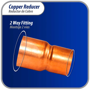 Appli Parts AP-R078034 7/8x3/4 in Reducing Bushing Copper pipe fittings C x C Sweat connections for refrigeration, air conditioning and plumbing applications ACR and Type L copper pipe
