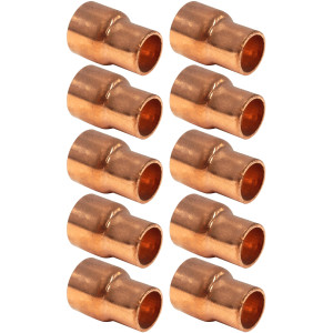 Appli Parts AP-R012038B10 1/2x3/8 in Reducing Bushing Copper pipe fittings CxC Sweat connections for refrigeration, air conditioning and plumbing applications ACR and Type L copper pipe (10xBag) Appli Parts AP-R012038B10 1/2x3/8 in Reducing Bushing Copper pipe fittings CxC Sweat connections for refrigeration, air conditioning and plumbing applications ACR and Type L copper pipe (10xBag)