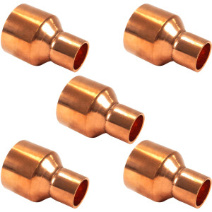 Appli Parts AP-R158078B5 1-5/8x7/8 in Reducing Bushing Copper pipe fittings CxC Sweat connections for refrigeration, air conditioning and plumbing applications ACR and Type L copper pipe (5xBag)