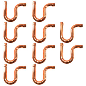 Appli Parts AP-PT078 7/8 pulg Trampa Sifon de Aceite CxC Soldable de Cobre para conexiones en sistemas de Refrigeracion, Aire Acondicionado y Plomeria con tuberia ACR y L (10 x Bolsa)