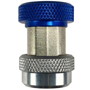 Appli Parts APQC-13LH Quick Coupler R-134a Low for Automotive Air Conditioning Charging and Service Blue 1/4 in Bronze Adapter Appli Parts APQC-13LH Quick Coupler R-134a Low for Automotive Air Conditioning Charging and Service Blue 1/4 in Bronze Adapter
