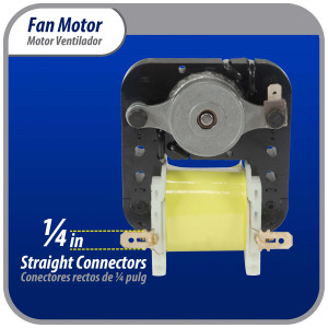 Appli Parts APFM-55 18 W Fan Motor, 110 V, 50/60 Hz, 0.38 A, 3000 rpm, CW rotation Universal replacement intended for Refrigerator Evaporator, Blade not included replaces original part numbers WR60X203, 305540, PS304745, WR60X0191, WR60X0203, WR60X19