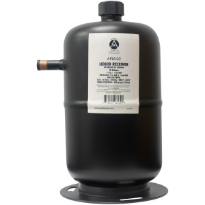 Appli Parts APLR-01 Tanque Recibidor de Liquido 1 Litros 1/4 pulg ODF Entrada x 1/4 pulg ODF Salida Conexion Rotolock 1 pulg SAE x 1/4 pulg ODF