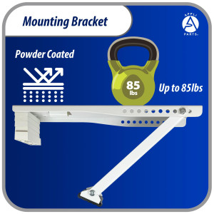 Appli Parts Window air conditioner bracket for Units Up To 77 lbs heavy duty powder coated finish mount for extra durability with installation hardware included and  mounting parts APAB-2038