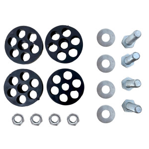 Appli Parts APAB-4440 Soporte de Montaje en Piso para Mini Split. Soporta 200 kg, Compatible desde 9000 a 60000 BTU, Incluye Gomas Antivibracion y Kit Completo de Instalacion. Extensible 56 a 100 cm
