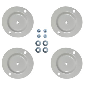 Appli Parts APAB-4440 Soporte de Montaje en Piso para Mini Split. Soporta 200 kg, Compatible desde 9000 a 60000 BTU, Incluye Gomas Antivibracion y Kit Completo de Instalacion. Extensible 56 a 100 cm
