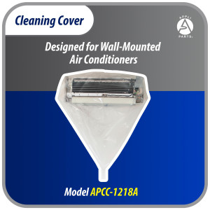 Appli Parts APCC-1218A Cleaning Cover Kit or Maintenance for Mini Split 1 - 1.5 Tons (up to 18,000 Btu) Circumference of 8 ft 6 in, Waterproof, with Integrated Hose. Replaces 532 533 562 572