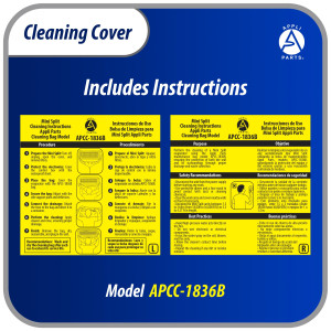 Appli Parts APCC-1836B Cleaning Cover Kit or Maintenance for Mini Split 1.5 - 3 Tons (from 18,000 to 36,000 Btu), 3.3 to 4.27 ft in length, Waterproof, 3 yd Drain Hose, with Support Plate.