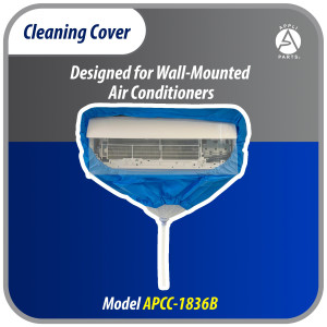Appli Parts APCC-1836B Cleaning Cover Kit or Maintenance for Mini Split 1.5 - 3 Tons (from 18,000 to 36,000 Btu), 3.3 to 4.27 ft in length, Waterproof, 3 yd Drain Hose, with Support Plate.