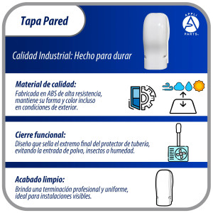 Appli Parts APLC-B75 Cobertor Pared Lineas de Aire Acondicionado Tapa 75mm