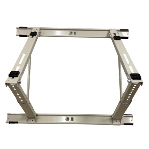 Appli Parts APAB-4335 Soporte de Montaje para Techo/Azotea Minisplit 9000 a 24000 BTU Soporta 150 kg (335 lb) Ajustable de 10 a 45 Grados Incluye Almohadillas Antivibracion y Kit de Instalacion