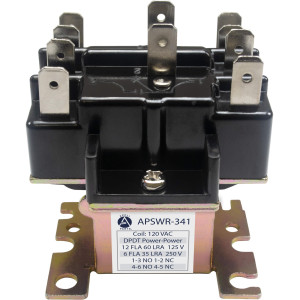 Appli Parts APSWR-341 Rele de conmutacion 90-341, uso general, DPDT, Doble Polo, Doble Tiro, bobina de 110 V, CA, para aplicaciones HVAC y otras instalaciones electricas generales Remplaza APSR-341