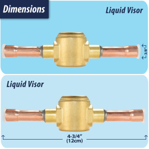 Appli Parts APSG-38AS 3/8 in Sight Glass and liquid moisture indicator Solder connections with Solid Body for HVAC/R installations suitable for CFC HCFC HFC refrigerants Appli Parts APSG-38AS 3/8 in Sight Glass and liquid moisture indicator Solder connections with Solid Body for HVAC/R installations suitable for CFC HCFC HFC refrigerants