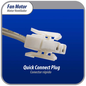 Appli Parts APFM-500 8 W Fan Motor, 110 V, 50/60 Hz, 0.16 A, 2800 rpm, CCW rotation Universal Evaportator Fan Motor replacemente for LG, Samsung, J500-00024K and others