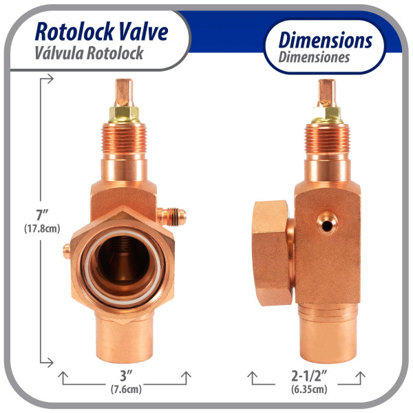 8168028 Rotolock Valve 13/4 X 11/8 (Suction)