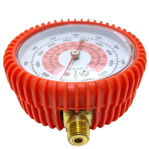 Appli Parts APMG-GA1H High Side 1/4 in SAE R410 Replacement Analog Manifold Gauge, Dual Pressure Kpa/psi Scales, Dual Temperature Fahrenheit/Celsius Scales  Appli Parts APMG-GA1H High Side 1/4 in SAE R410 Replacement Analog Manifold Gauge, Dual Pressure Kpa/psi Scales, Dual Temperature Fahrenheit/Celsius Scales