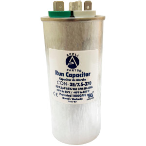 Appli Parts Condensador Capacitor de Marcha 35+7.5 Mfd uF (microfaradios) 370VAC CBB65 Universal Aire acondicionado y otras aplicaciones Redondo UL E476928 5cm Ancho 12cm Alto CON-35/7.5-370-R Appli Parts Condensador Capacitor de Marcha 35+7.5 Mfd uF (microfaradios) 370VAC CBB65 Universal Aire acondicionado y otras aplicaciones Redondo UL E476928 5cm Ancho 12cm Alto CON-35/7.5-370-R